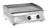Fry top electric Teknoline FRT2R of Italian production Structure made of stainless steel Professional electric grill sold by MPC Shop Power 6000W Two-zone cooktop in striped steel with separate regulation