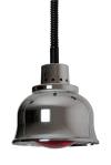 Heating lamp 250W Teknoline LCR-225 Professional Italian-made plate warmer lamp with lamp holder in chromed aluminium height 700-1800 mm max 250 watt sold by MPC SHOP