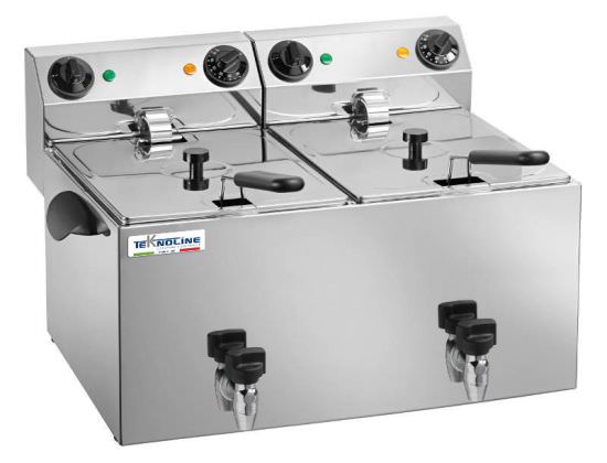 Tabletop Fryer 2 Tanks Of 8 Litres 