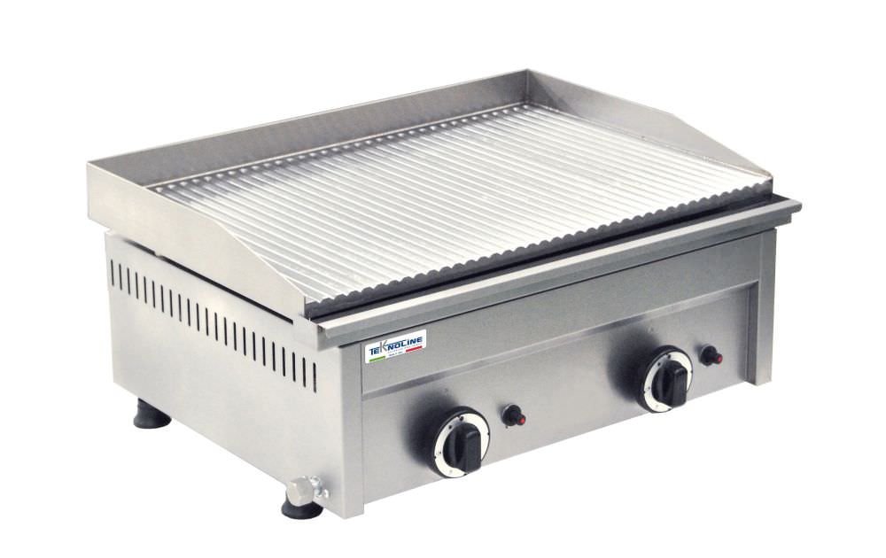 Fry Top Gas With Double Grooved Plate 